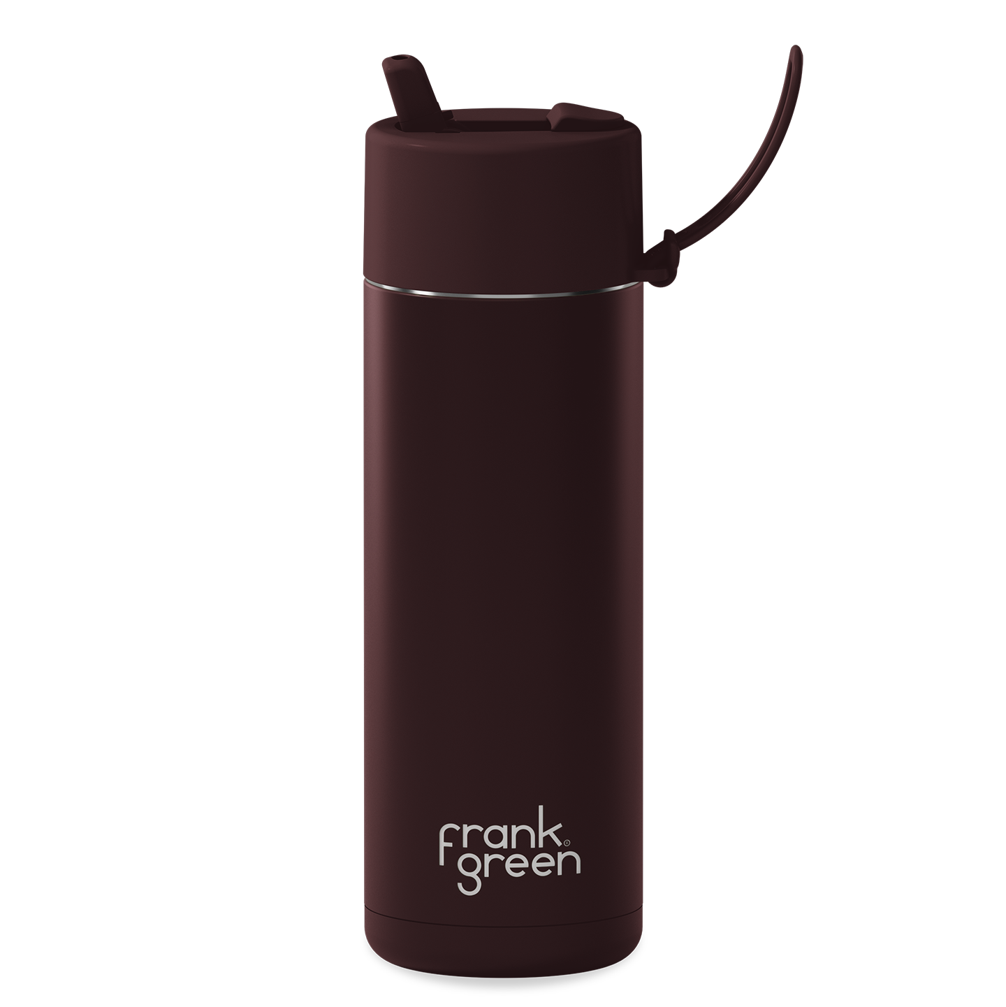 20oz/595ml Ceramic Reusable Bottle with Flip Straw Lid  | Chocolate