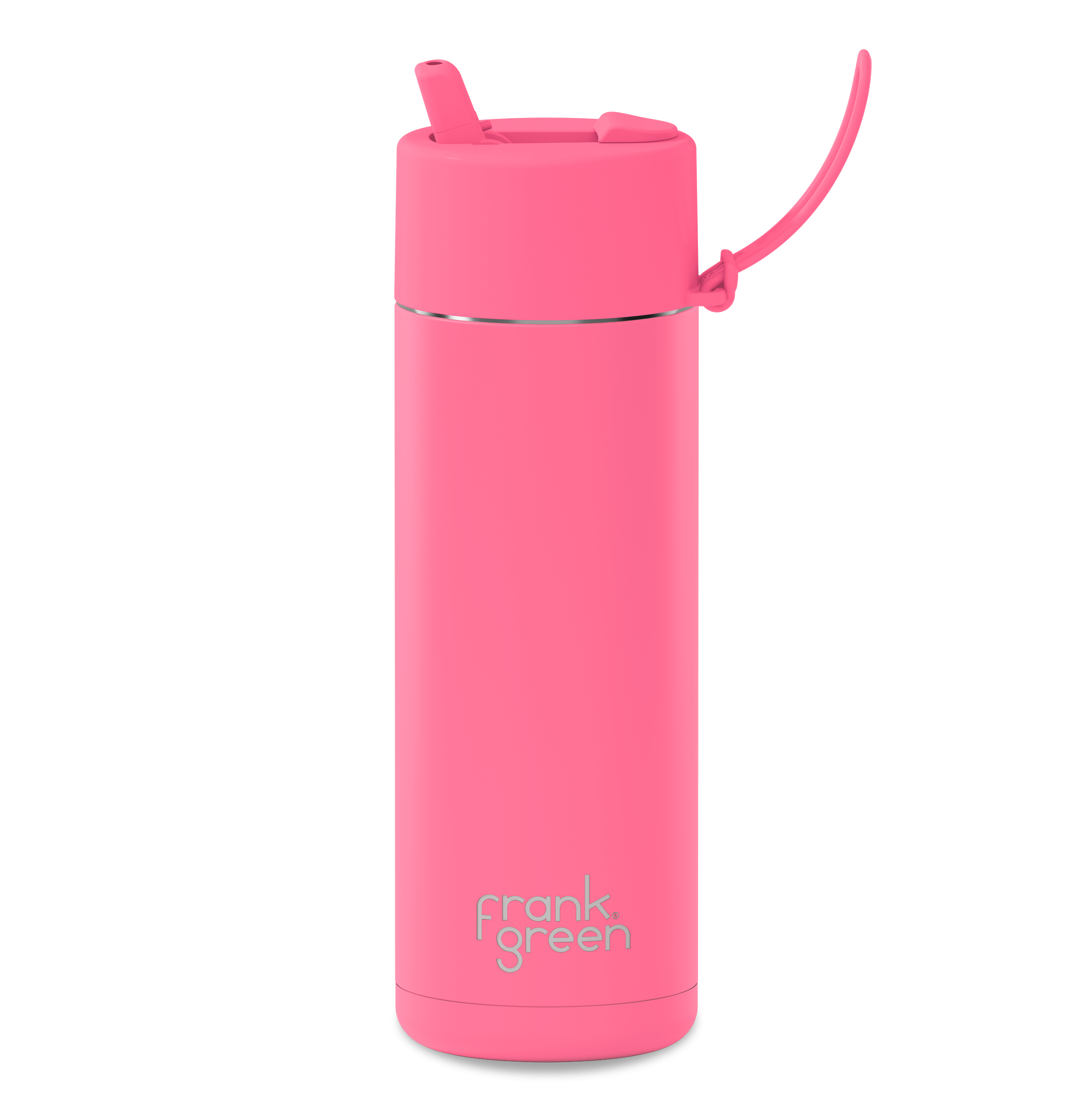 20oz/595ml Ceramic Reusable Bottle with Flip Straw Lid  | Bubblegum Blast