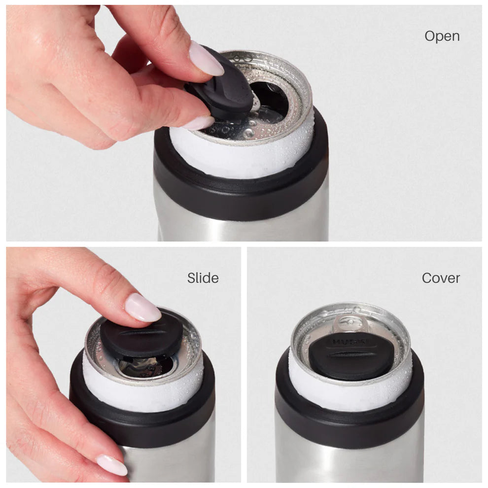Huski Slim Can Cooler | Black