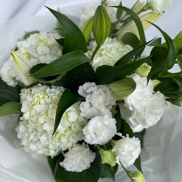 White's & Green's Wrapped Bouquet |