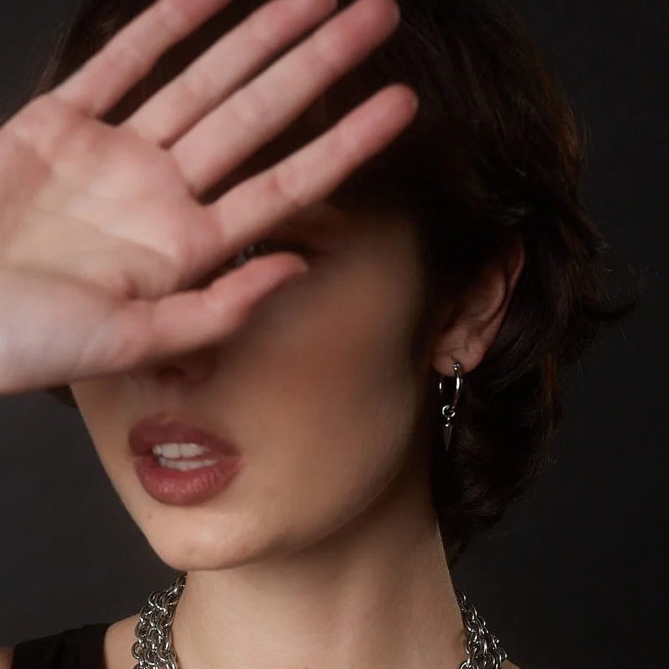 Two Tone Kate Hoops | Silver | Gold