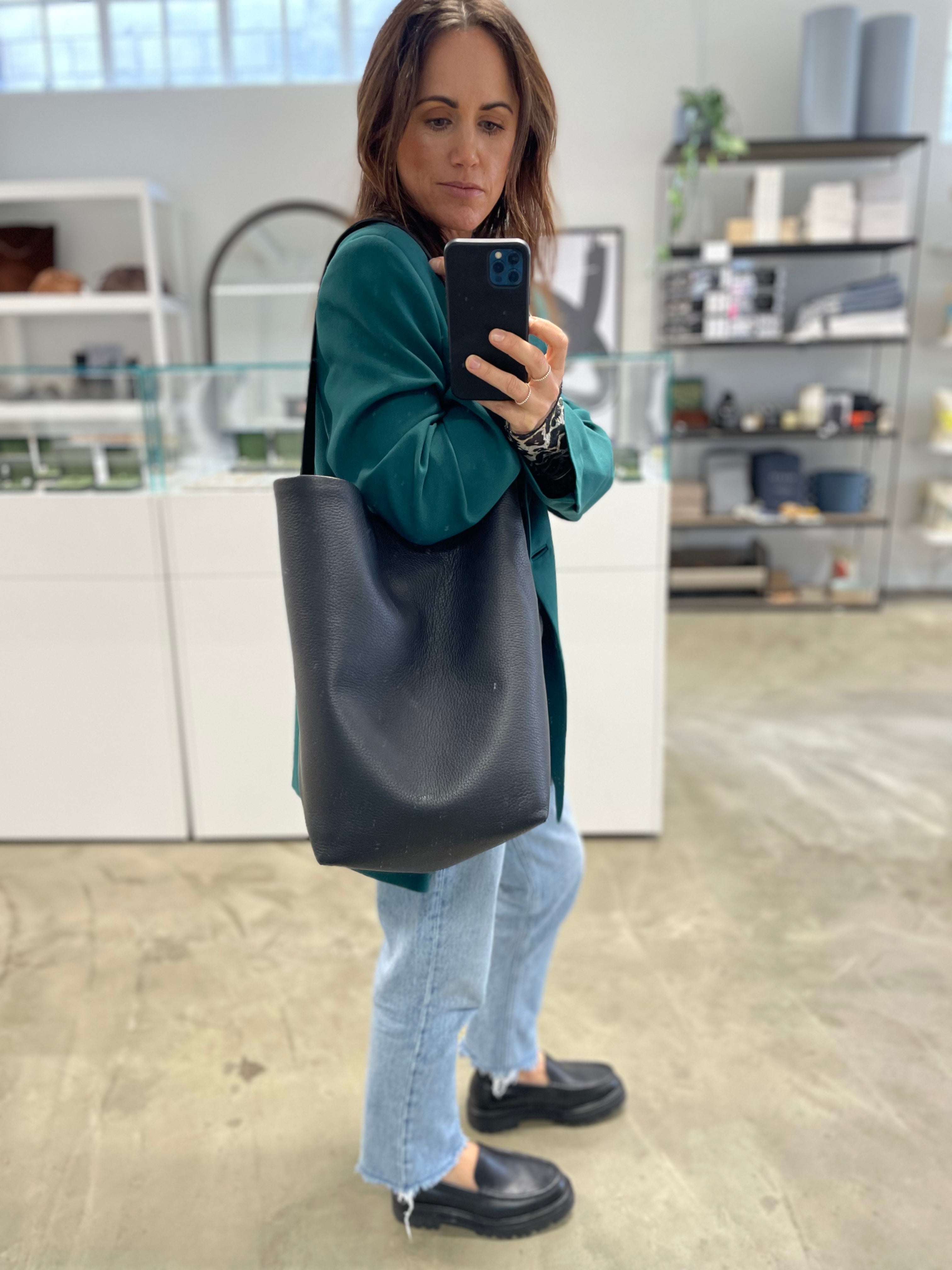 Teresa Tote | Black Deer Nappa
