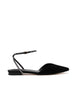 Nora Flat | Black/Crystal