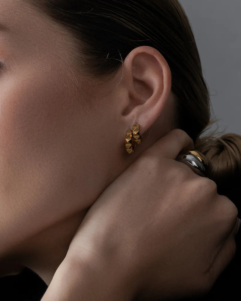 Mini Verge Sleeper Hoops | Gold