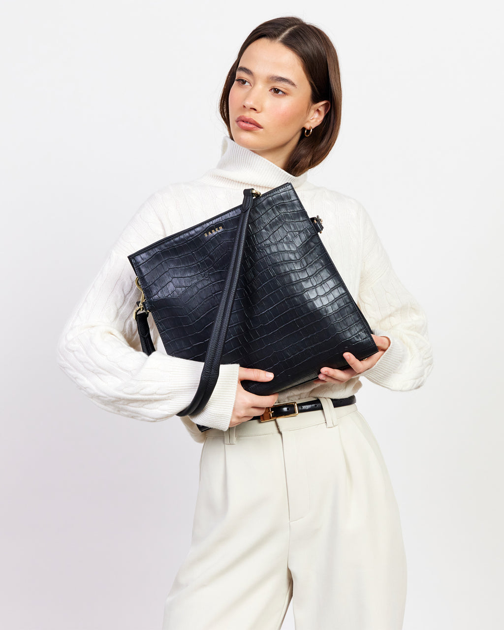 Beatrice Bag | Black Croc