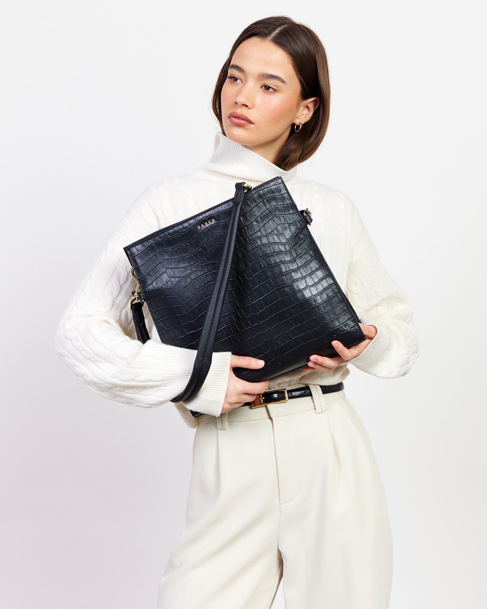 Beatrice Bag | Black Croc