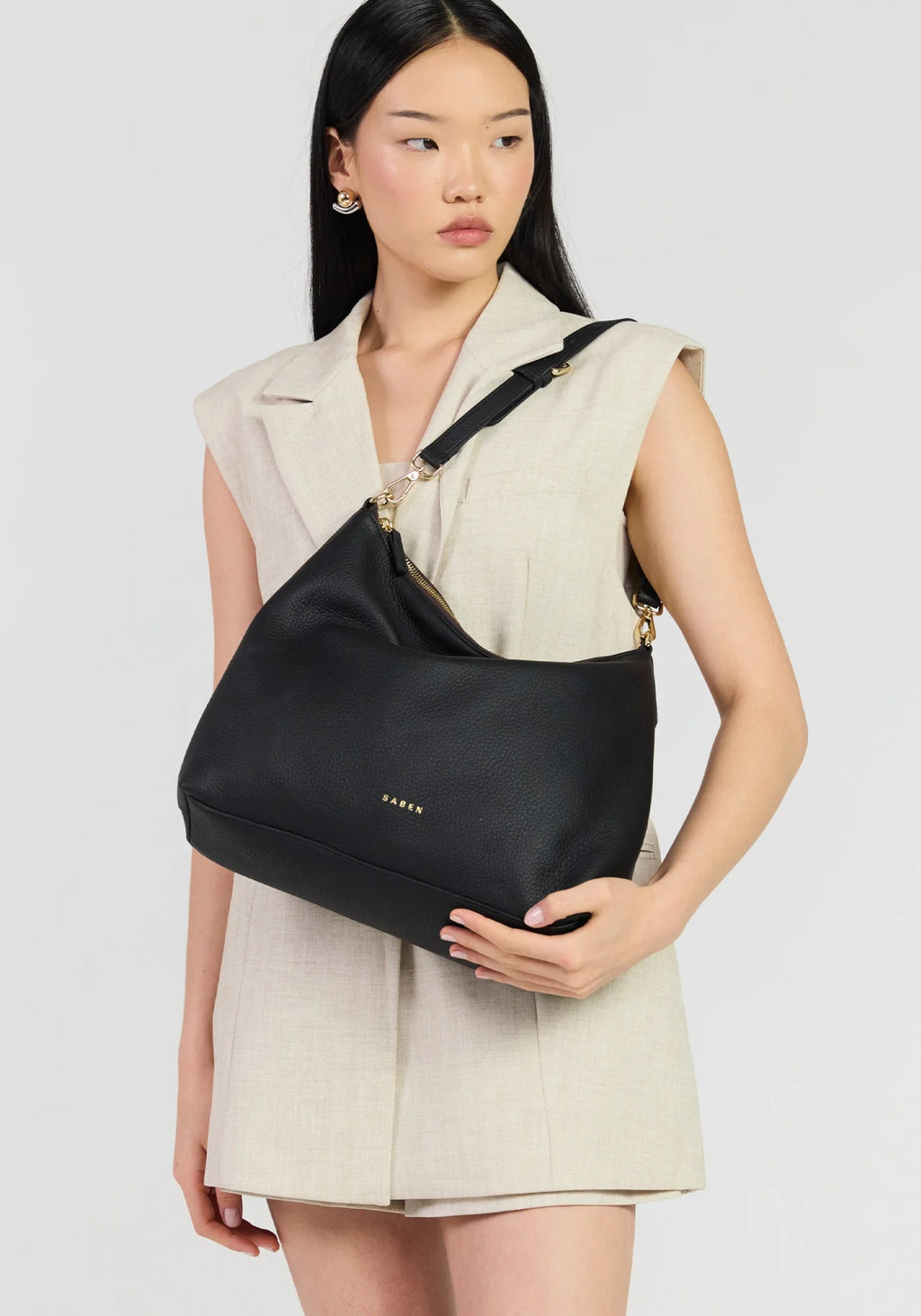 Miki Shoulder Bag | Black Luxe