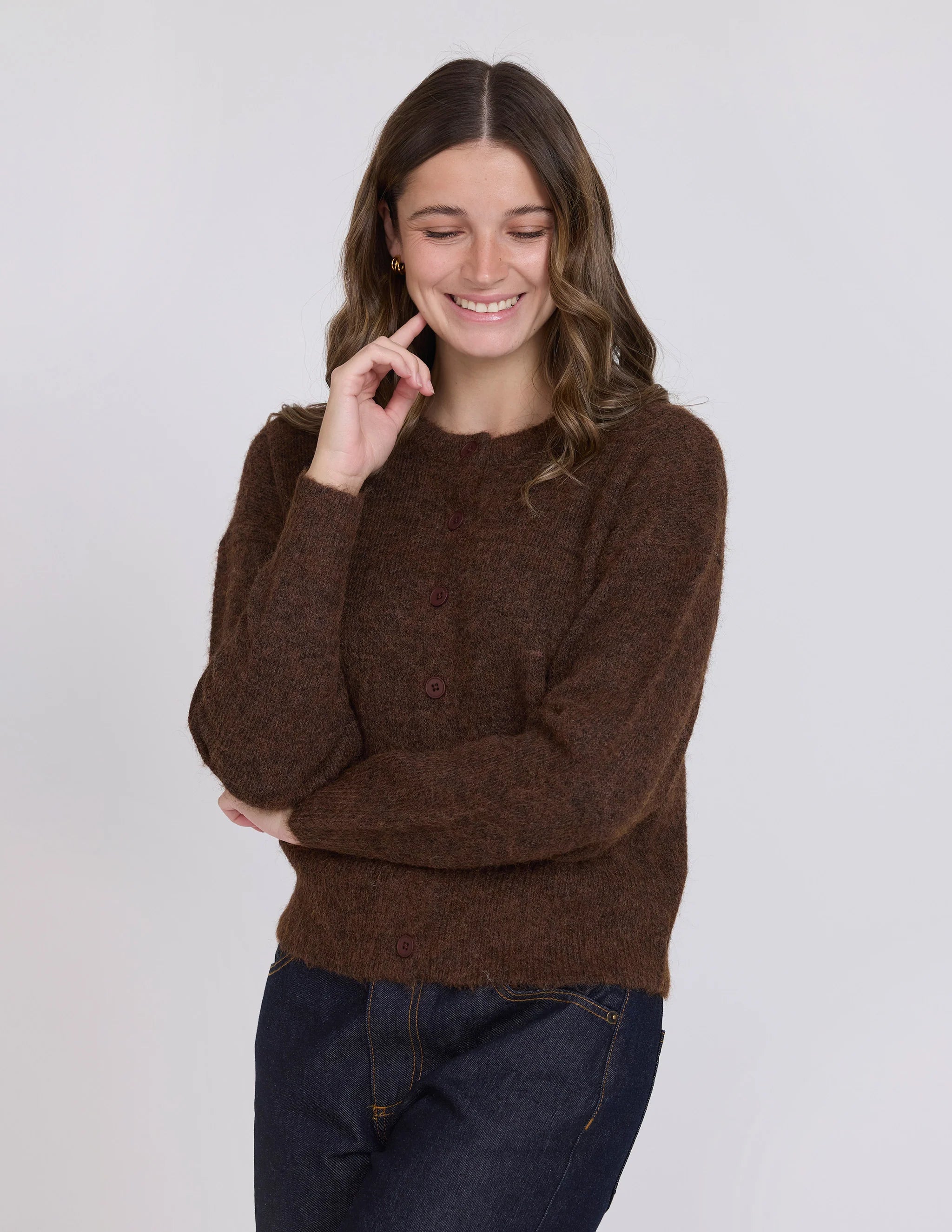 Coco Cardigan | Choc Marle