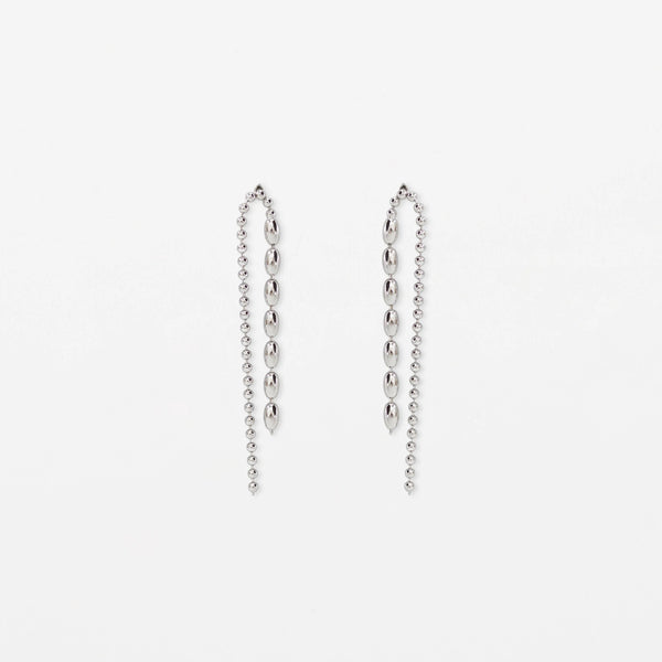 Waterfall Chain Earrings | Silver