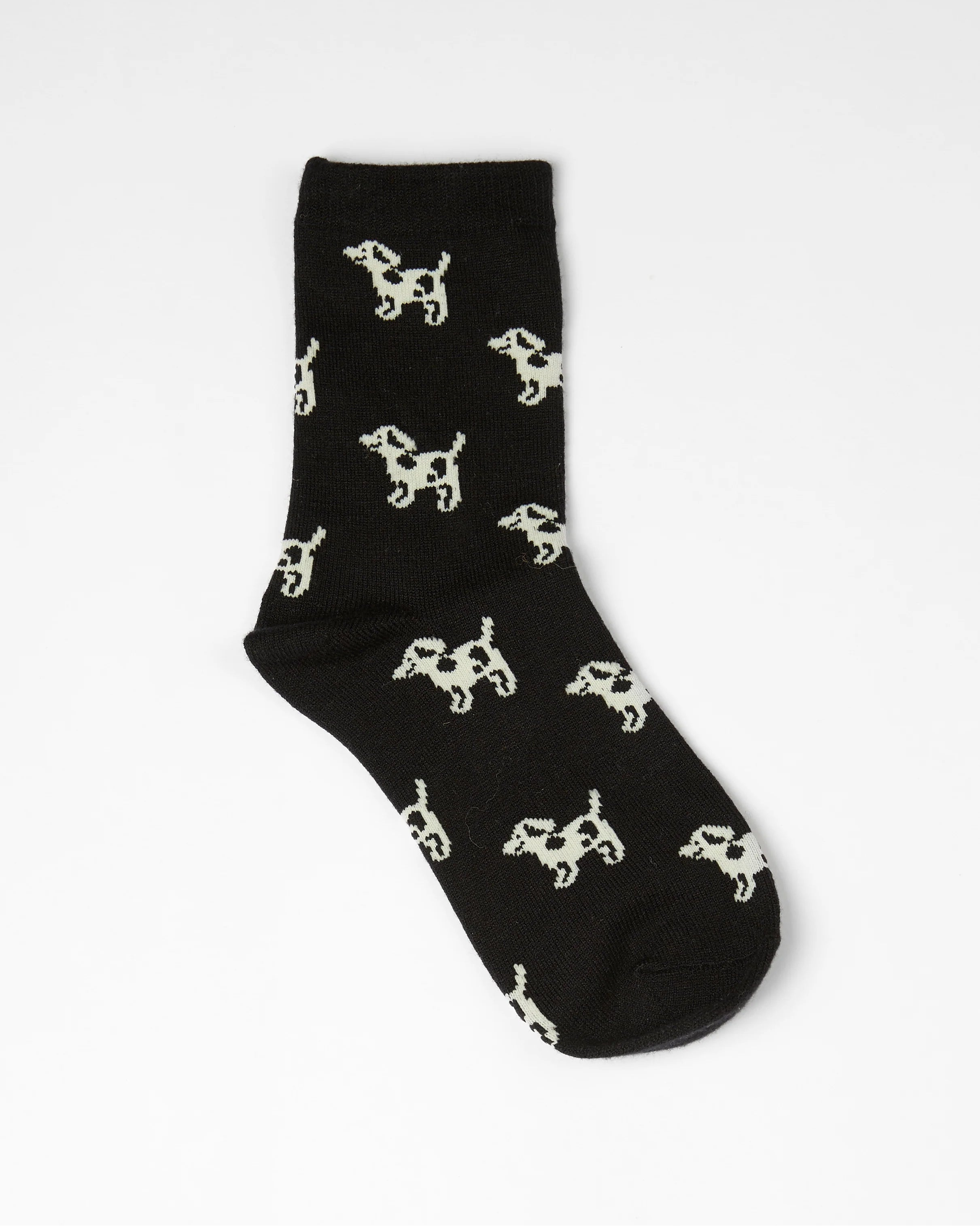 Socks | Black with Dogs