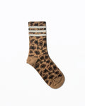 Socks | Leopard with White Stripe