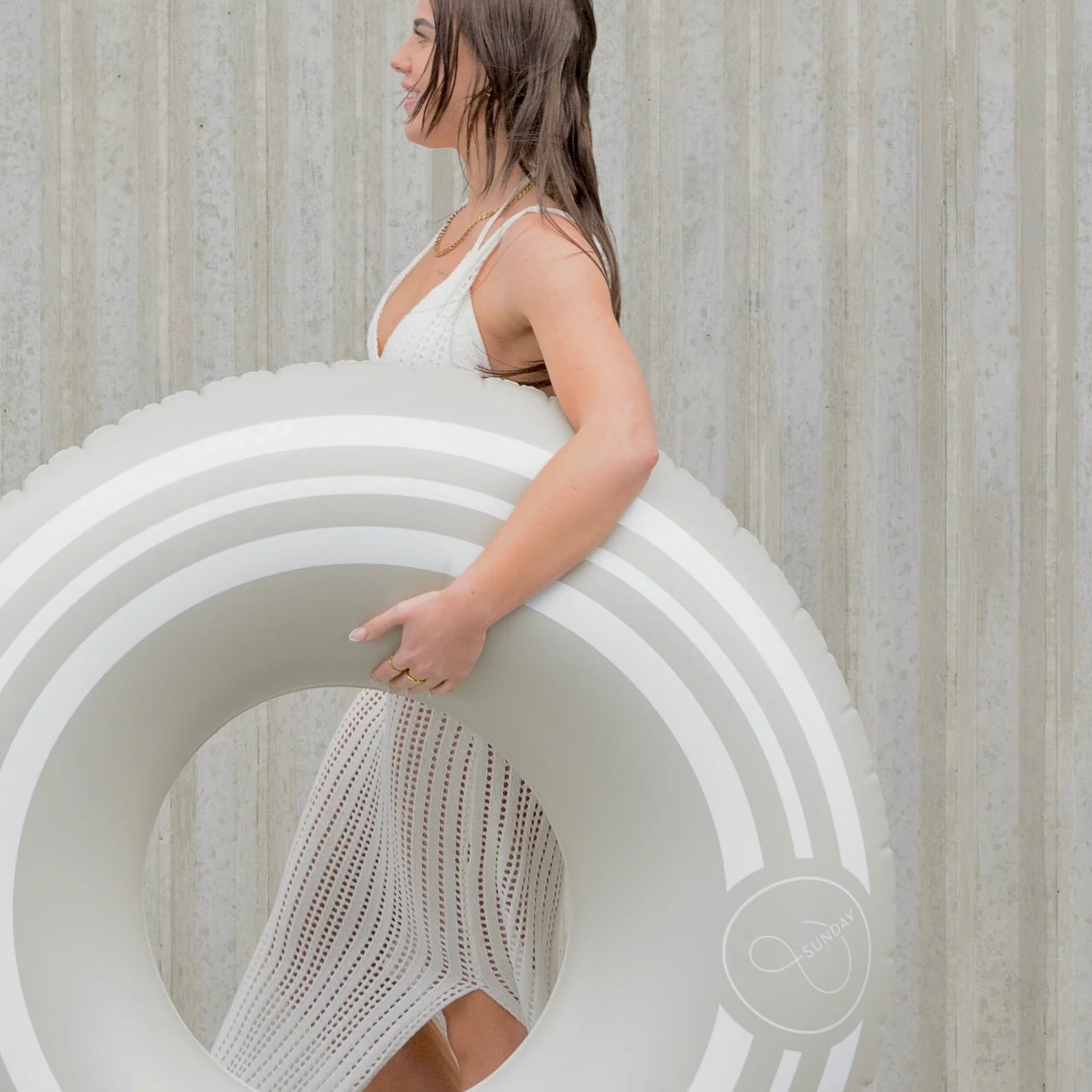 Sporty Oversized Pool Tube | Clay