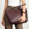 Tilbury Shoulder Bag | Merlot & Bronze