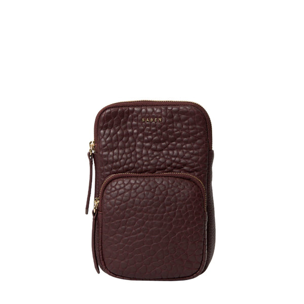 Nikko Pocket Phone Sling | Merlot Bubble