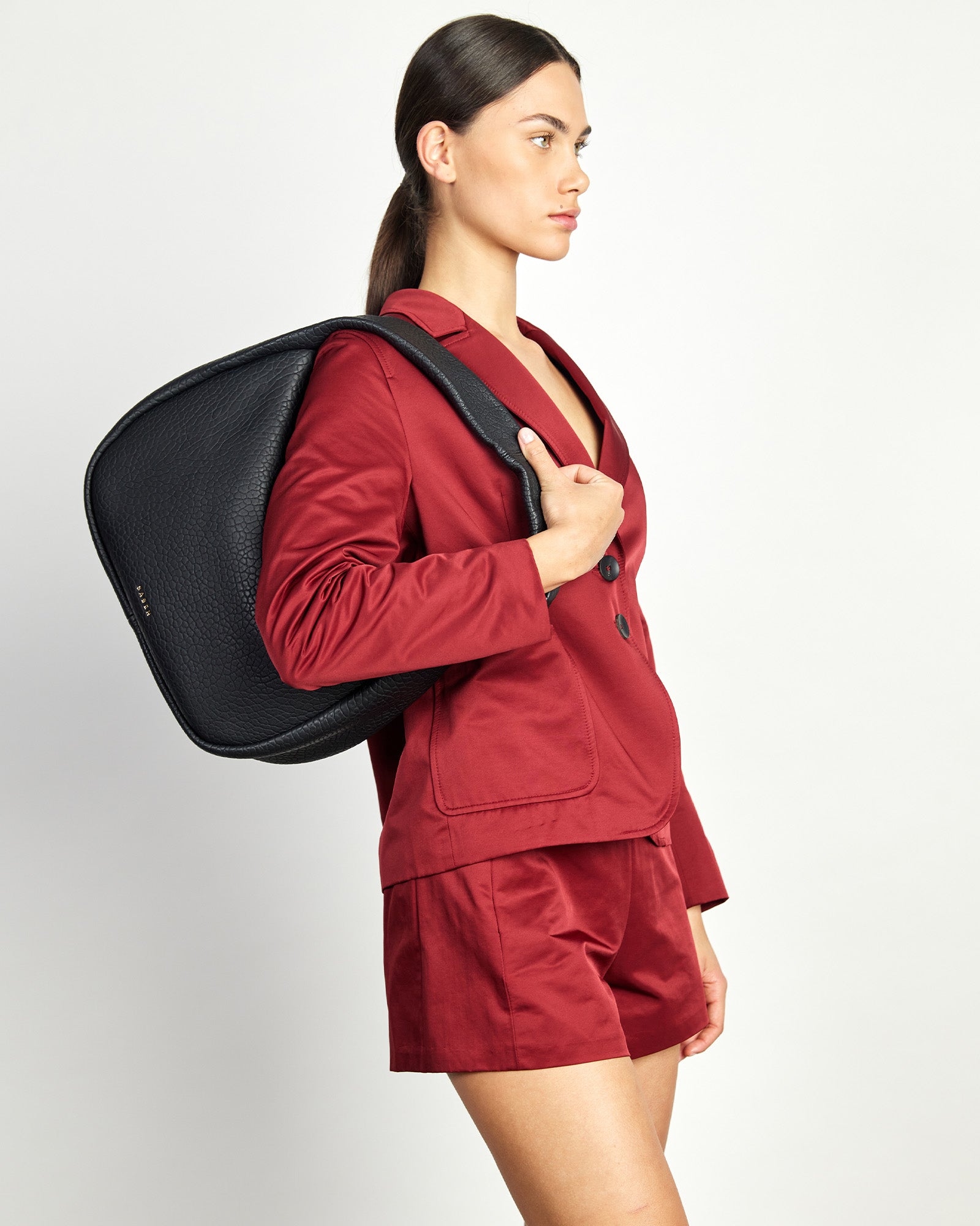 Hana Shoulder Bag | Black Bubble