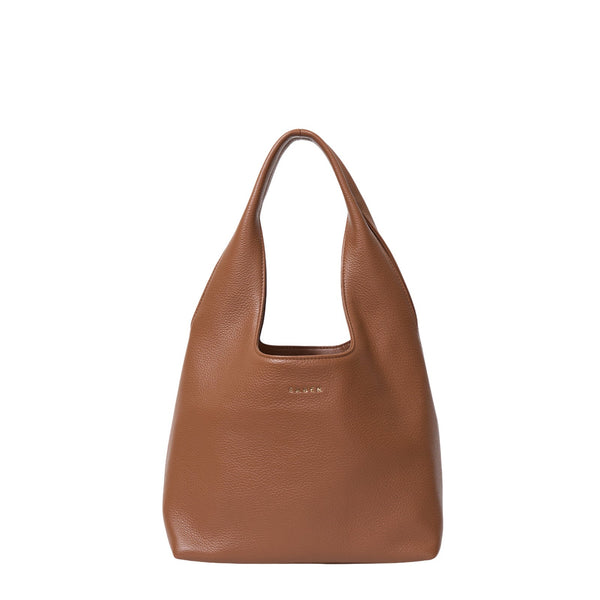Kiki Shoulder Bag | Tan Lightly Milled