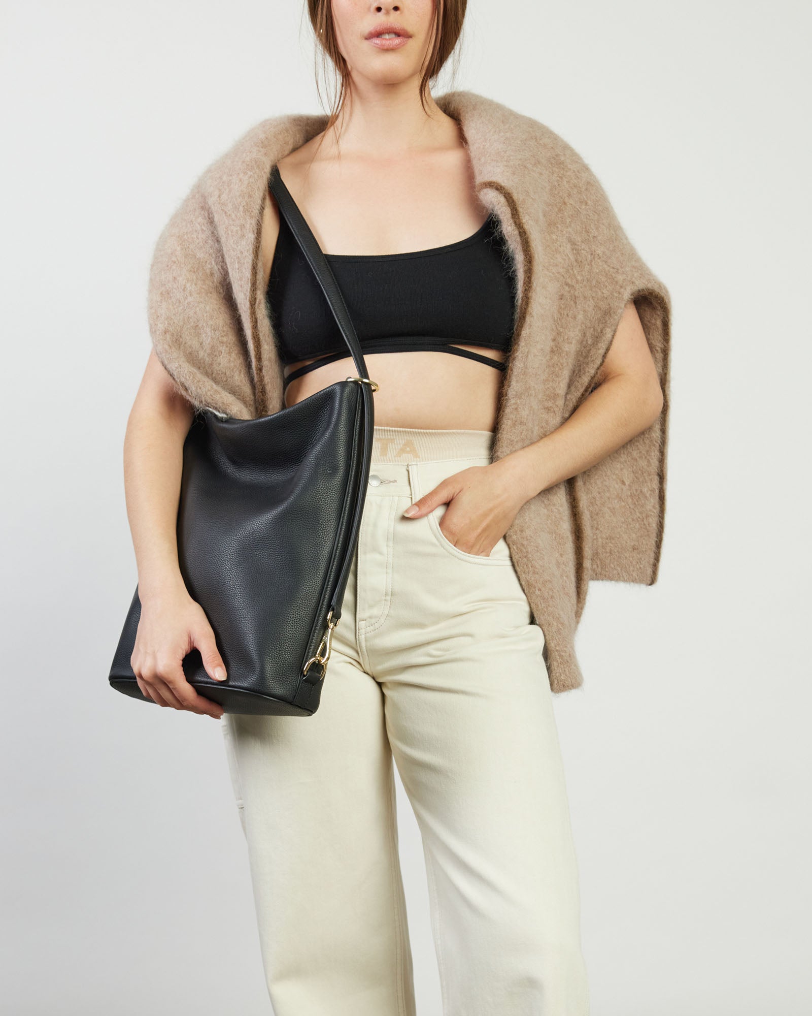 June Shoulder Bag | Black Luxe