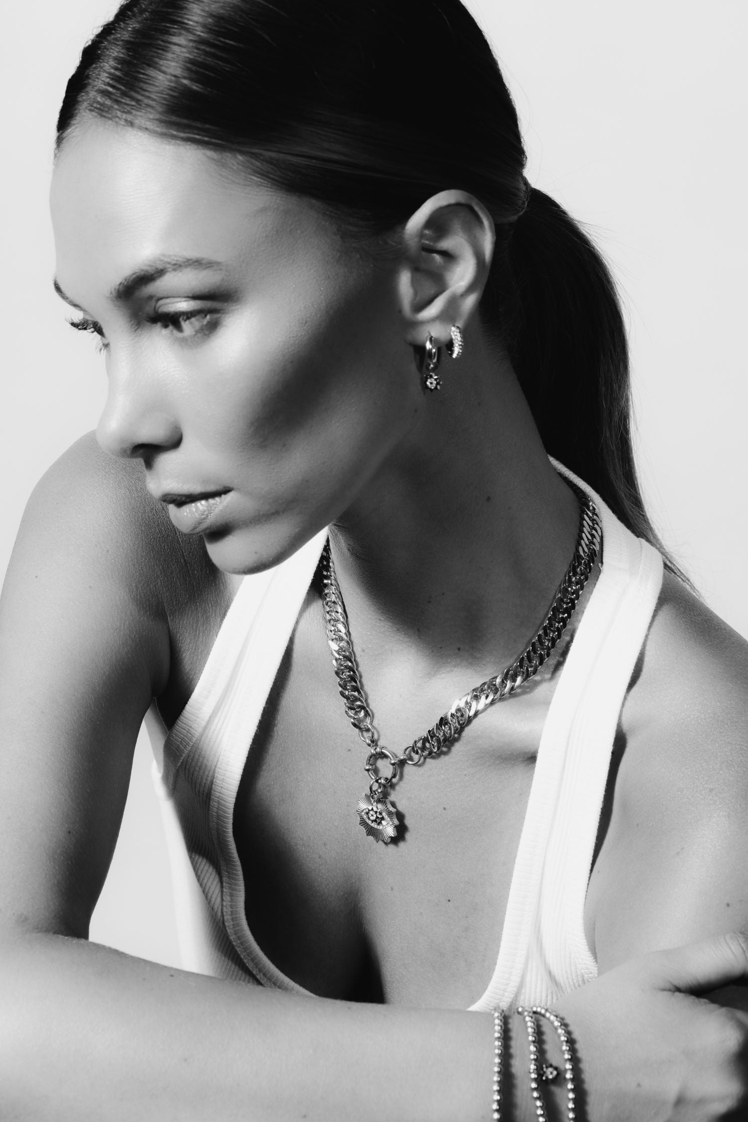 Nova Hoop Earrings | Silver