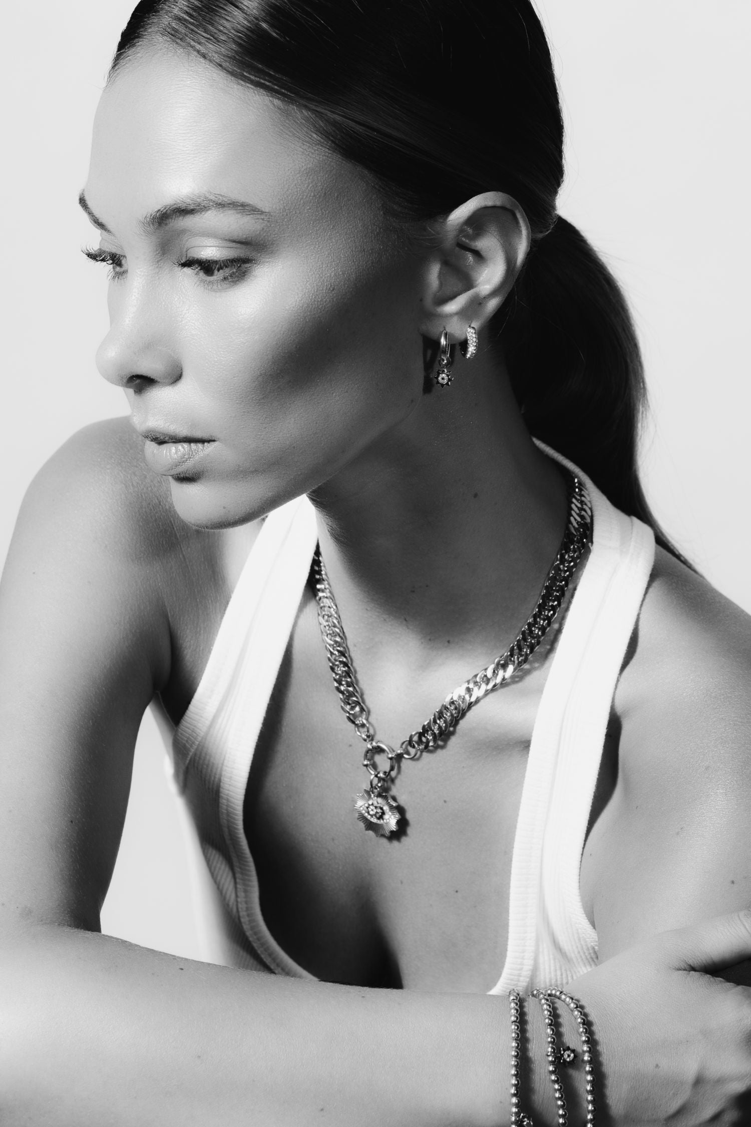 Nova Hoop Earrings | Silver