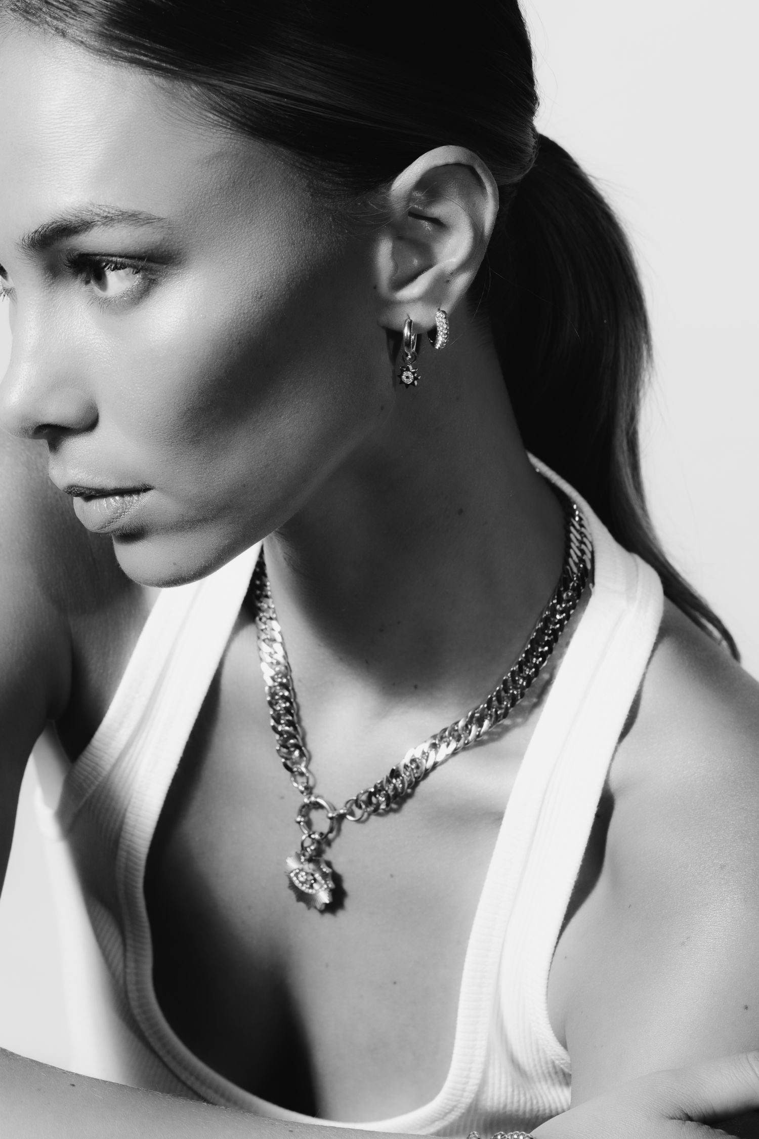 Nova Hoop Earrings | Silver