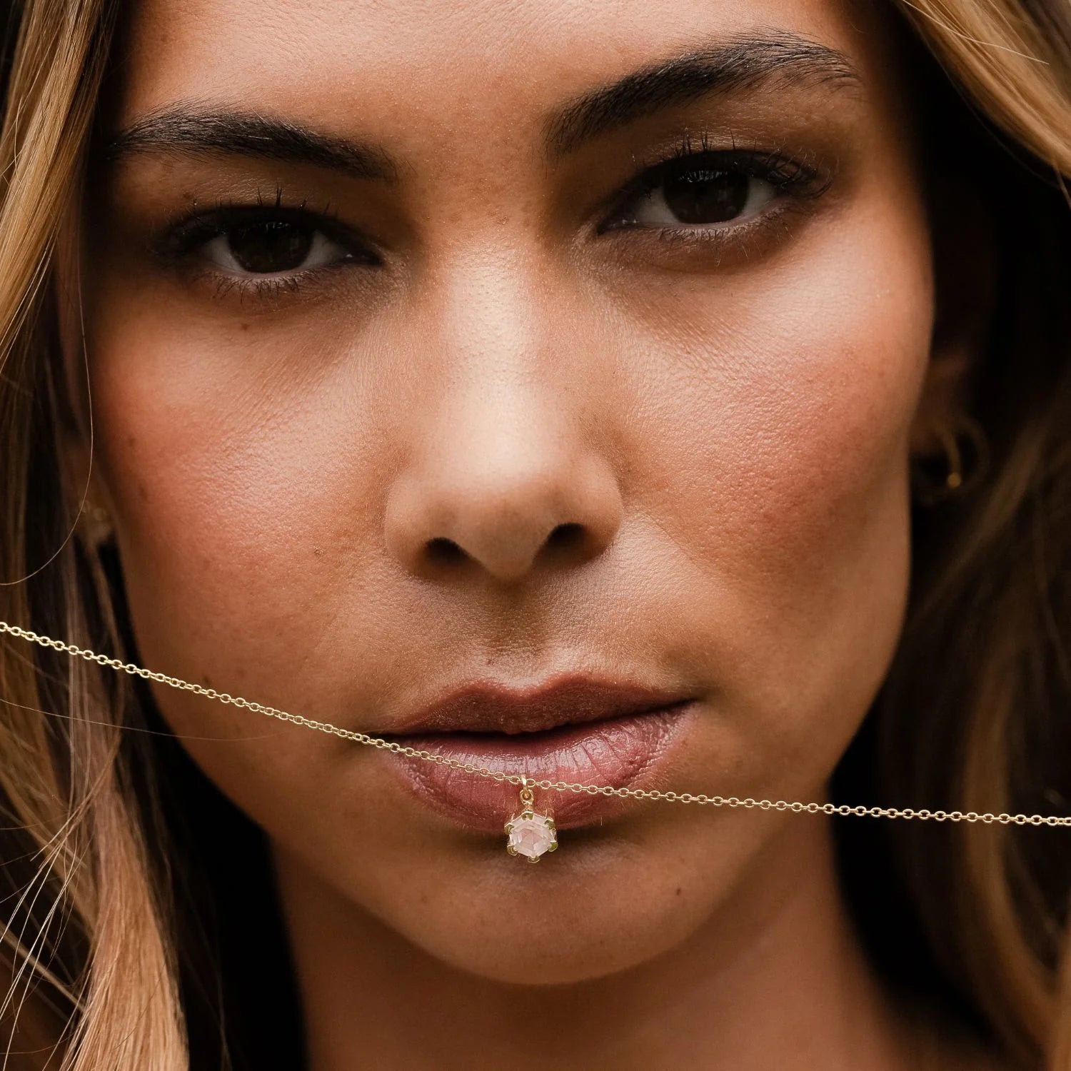 Harmony Necklace | Silver & Rose Quartz