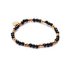 Charme Bracelet Trio | Black Onyx & Gold