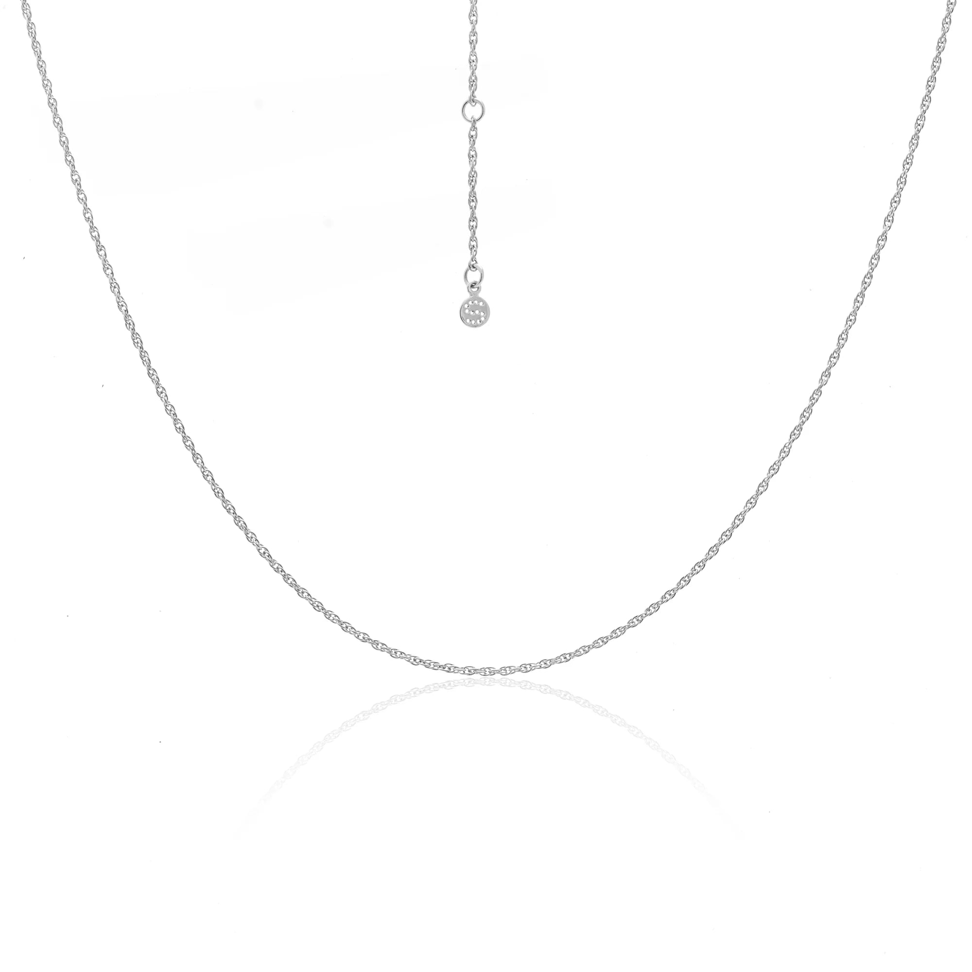 Fine Rope Necklace | Silver