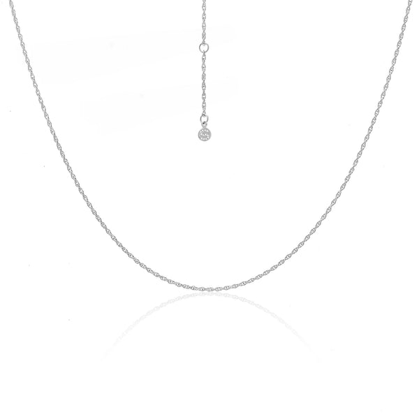 Fine Rope Necklace | Silver