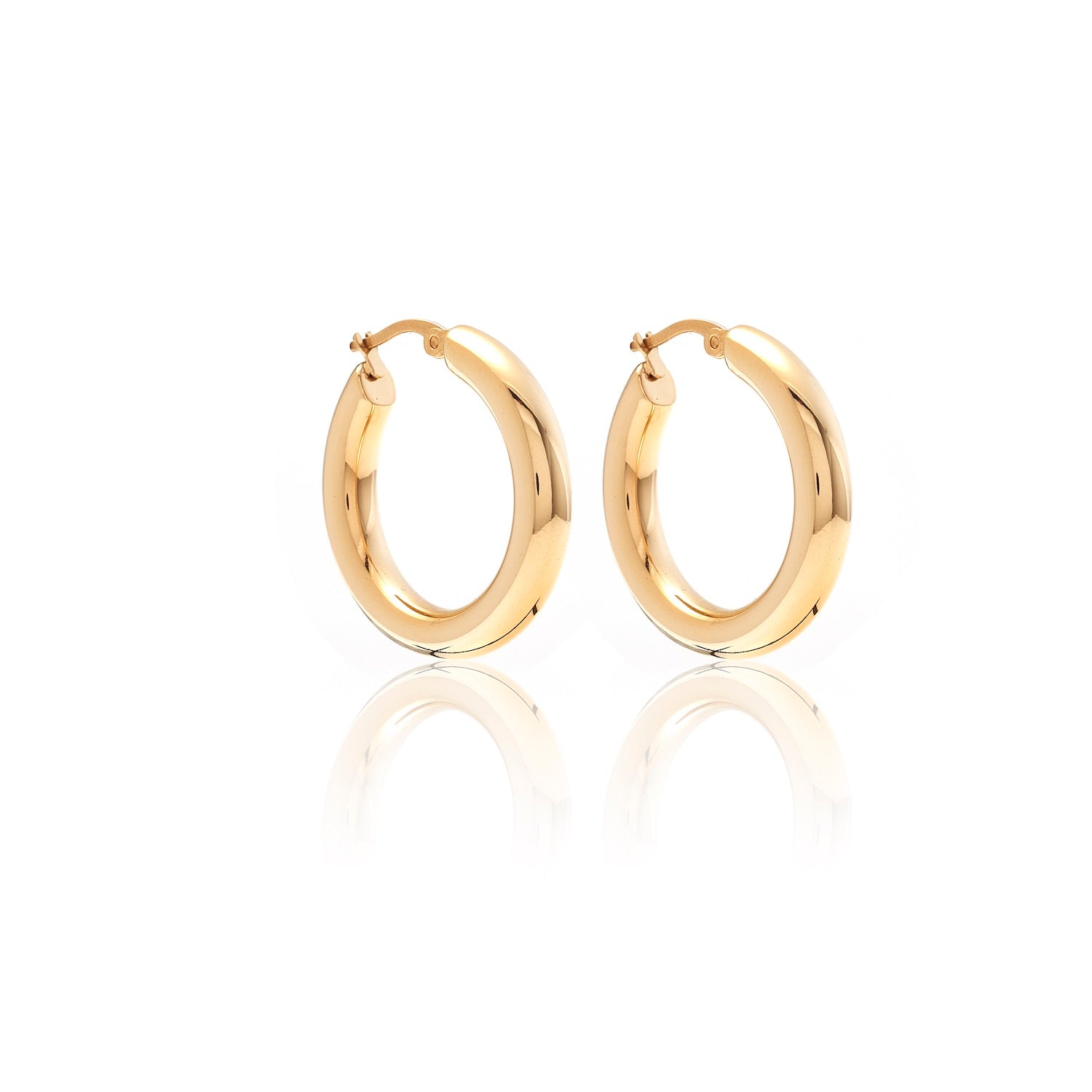 Halo Hoop Earrings | Large | Gold