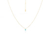 Superfine Mini Turquoise Necklace | Gold