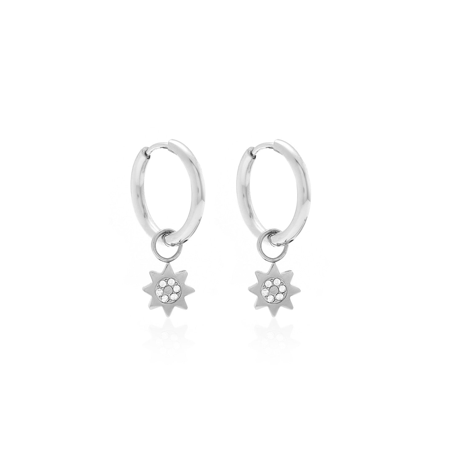Nova Hoop Earrings | Silver