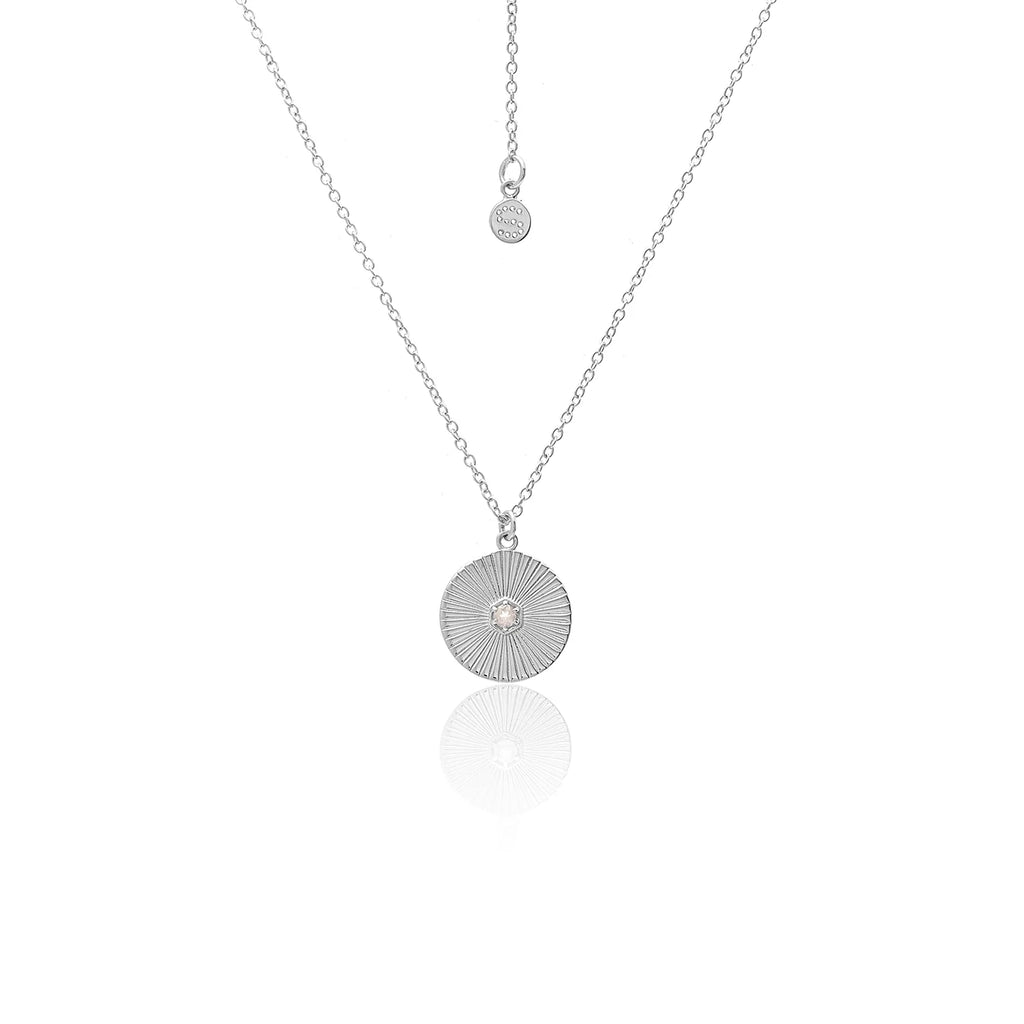Solace Necklace | Silver & Rose Quartz
