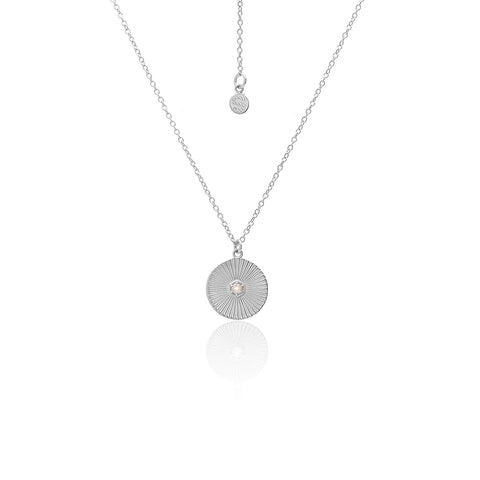 Solace Necklace | Silver & Rose Quartz
