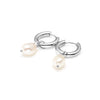 Allure Hoops | Pearl & Silver