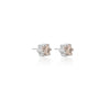 Harmony Stud Earrings | Silver & Rose Quartz