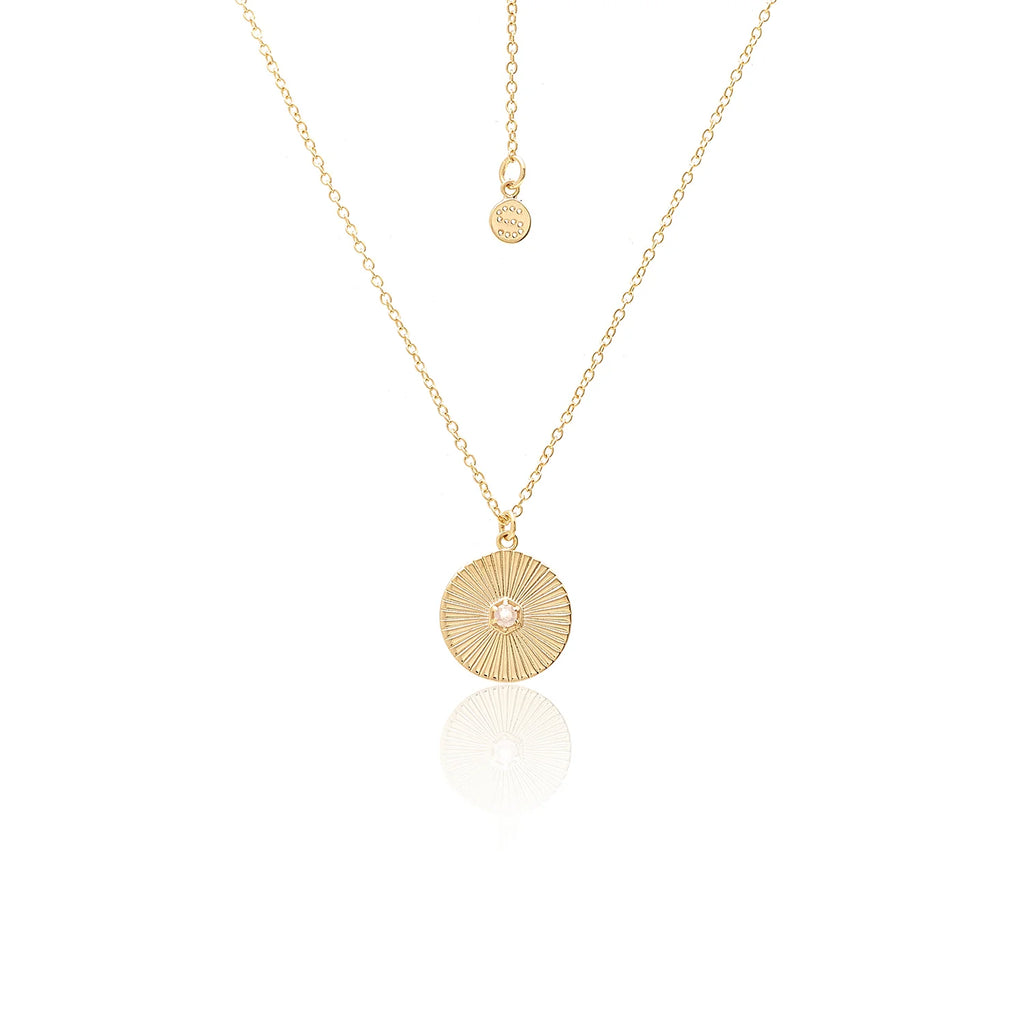 Solace Necklace | Gold & Rose Quartz