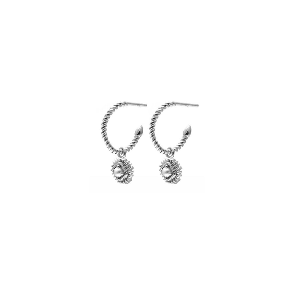 Petite Perle Hoop Earrings | Silver | Exclusive to The Birdcage