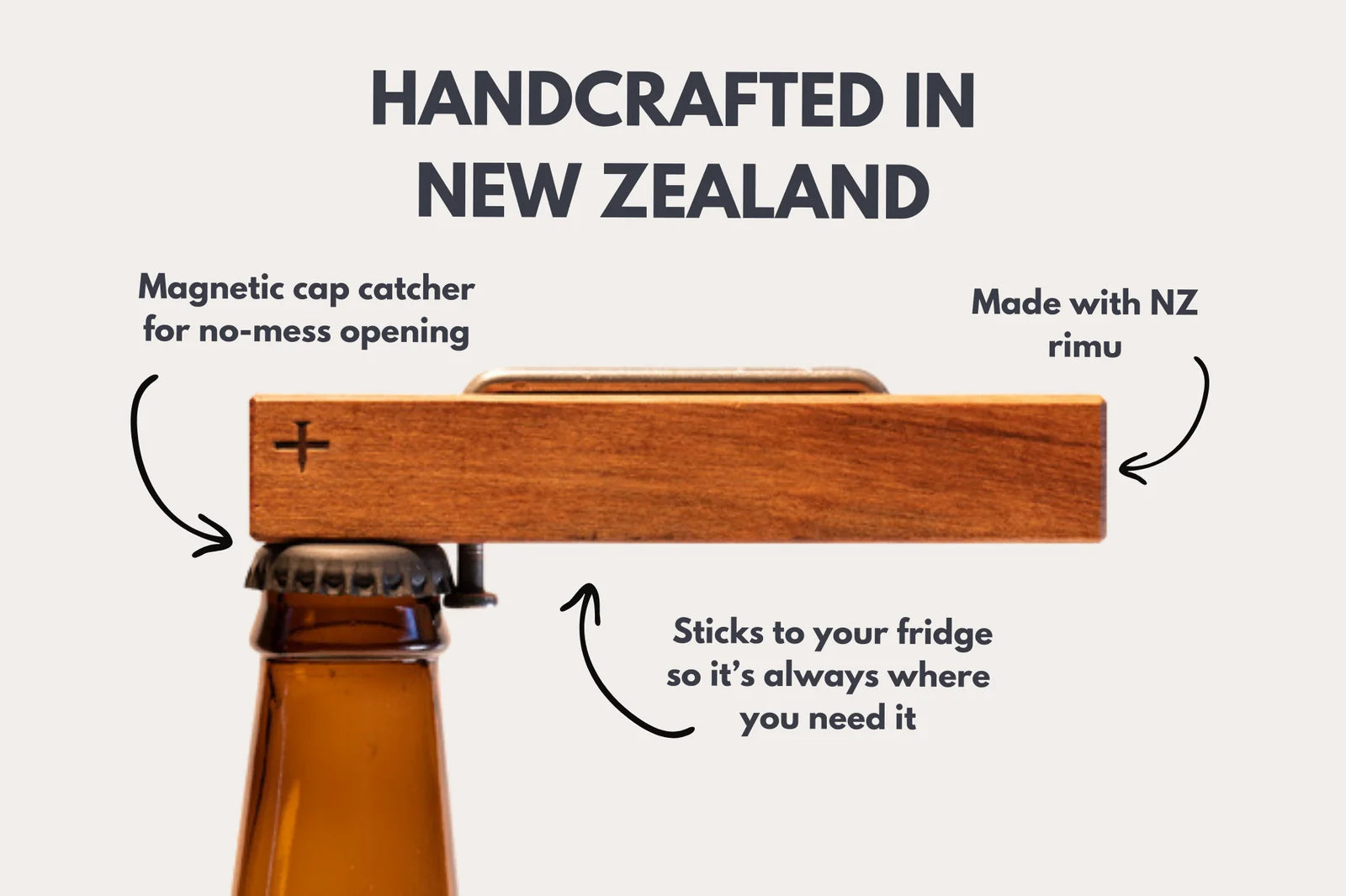 Rimu Bottle Opener | NZ MADE