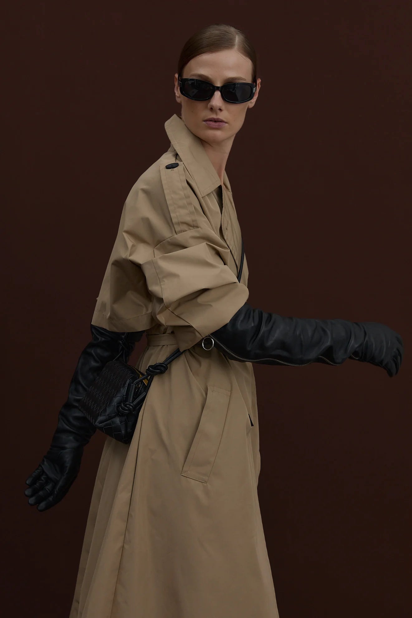 Woven Dumpling Bag | Black