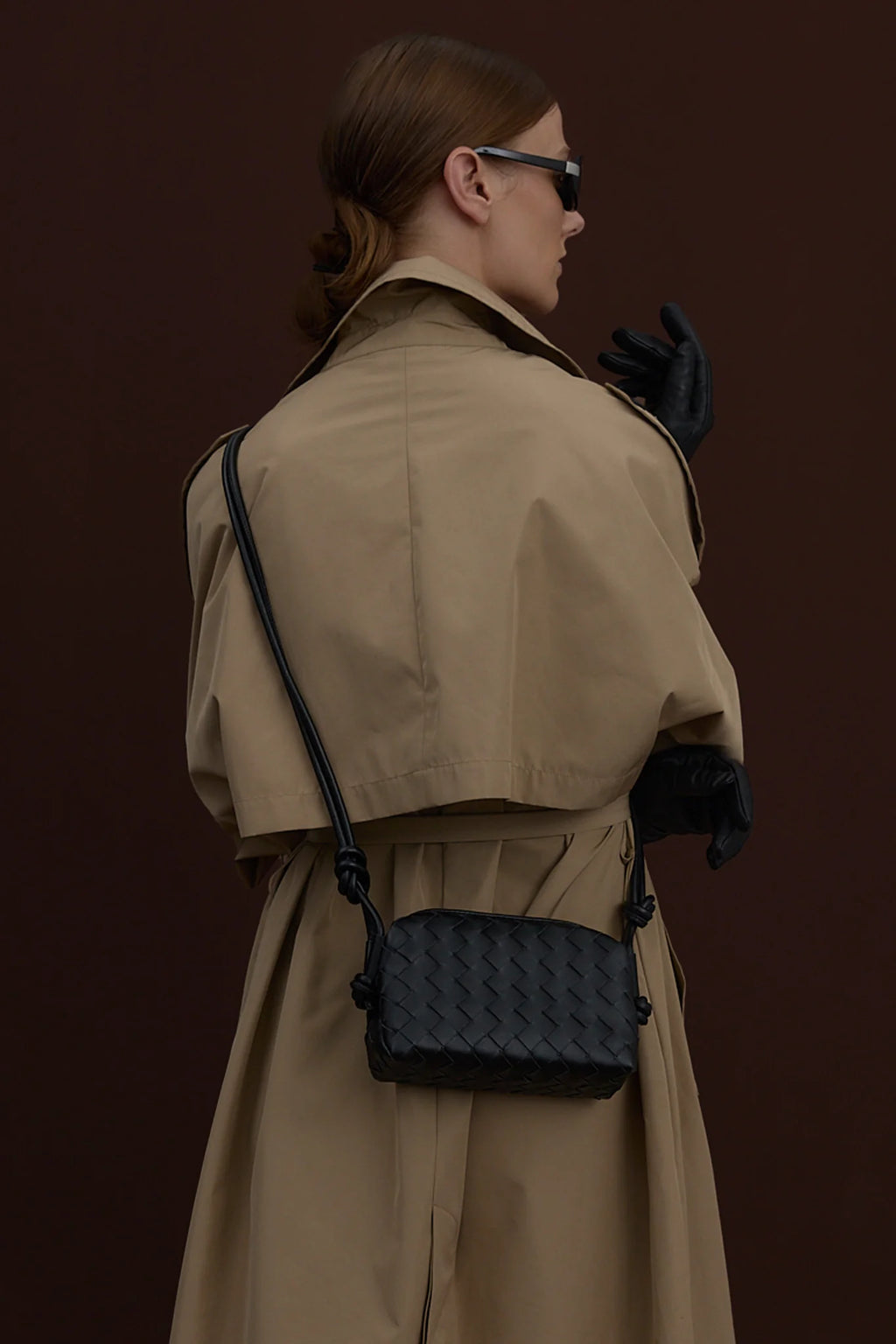 Woven Dumpling Bag | Black