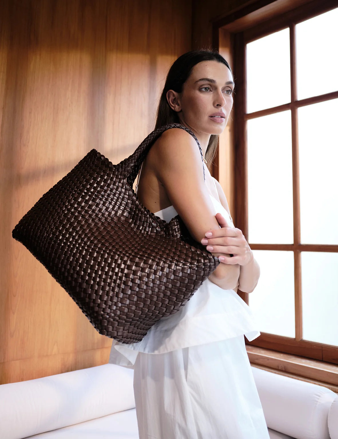 Woven Tote | Brown