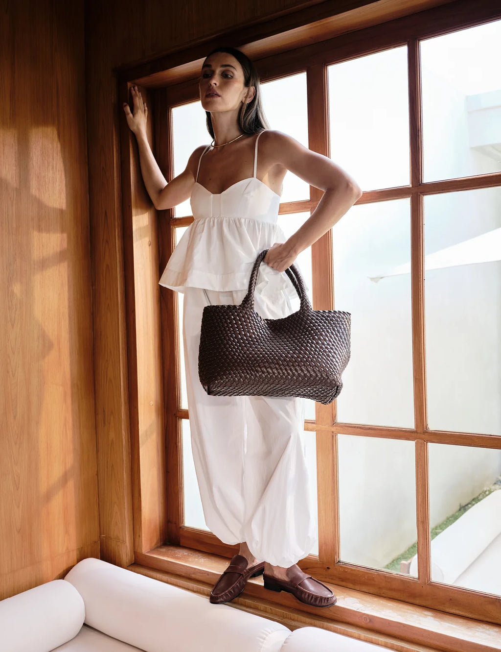 Woven Tote | Brown