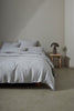 Ravello Linen Flat Sheet | Silver | Queen