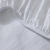 Ravello Linen Fitted Sheet | White | King