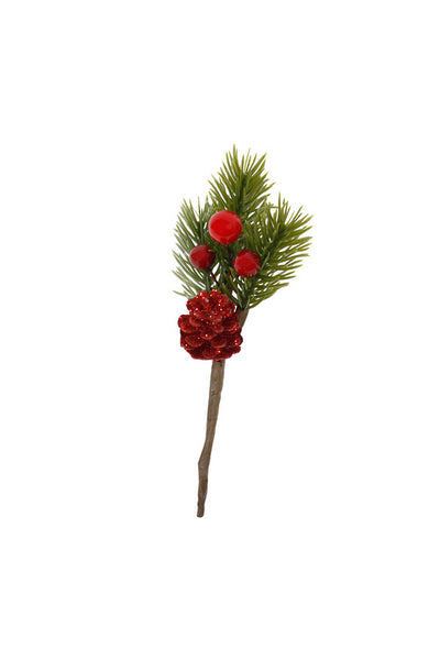 Mini Pick | Red Berries & Pinecone