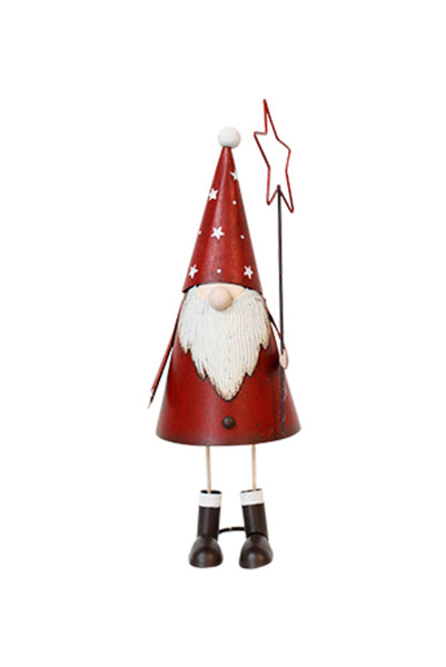 Metal Standing Santa | Star Hat