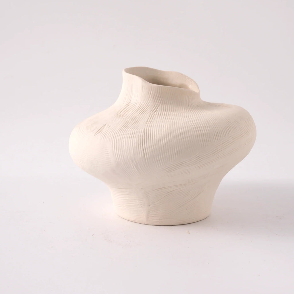 Teana Vase | Ivory