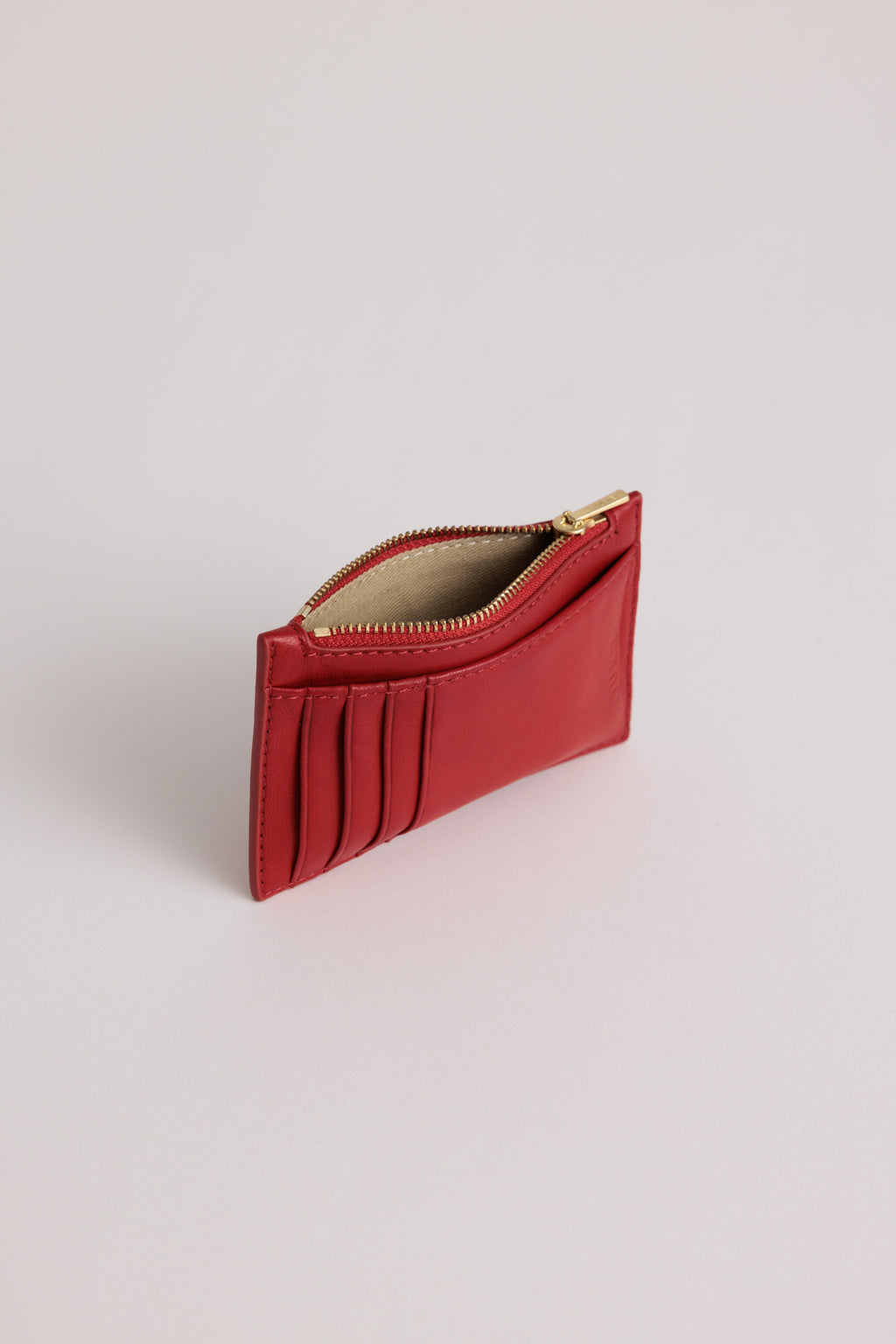 Frank Cardholder | Lobster Red Lambskin