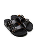 Buckle Sandal | Black & Tan