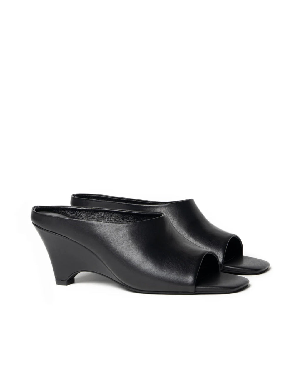Zoe Open Toe Mule | Black